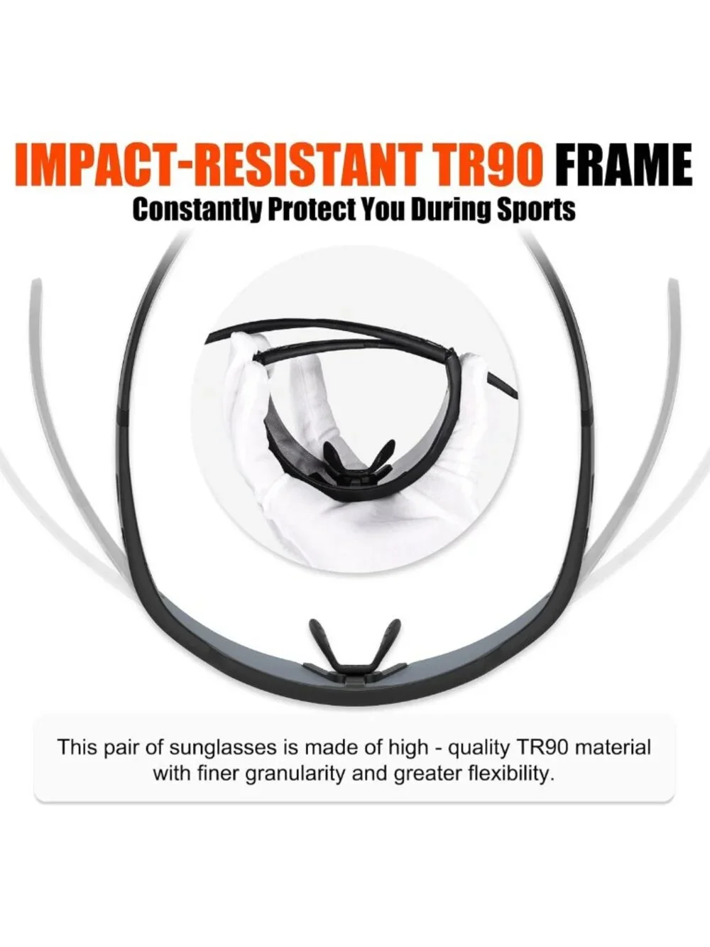 Polarized Cycling Sunglasses with 5 Lenses for MTB, Running & Sports - Unisex
